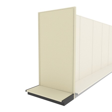 Lozier Shelving End Cap Display Unit, Platinum 48W 96H 22D P492U-EC